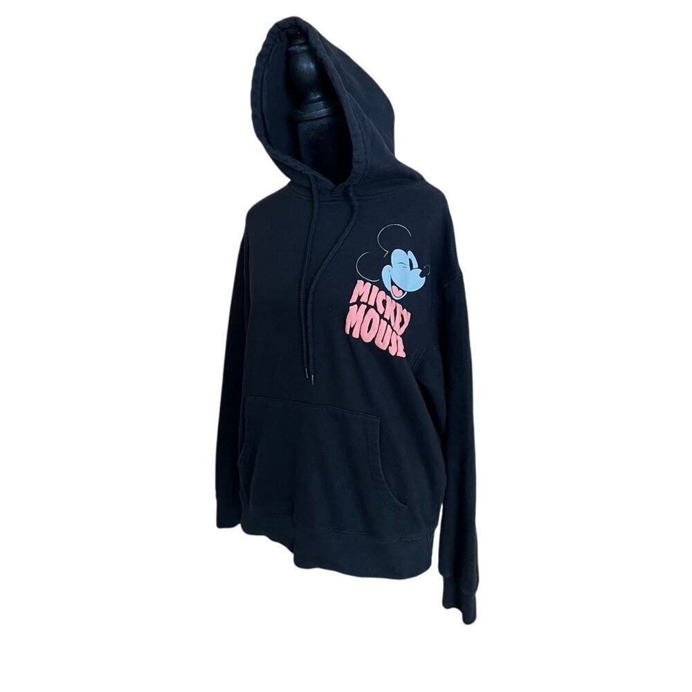 Disney Mickey Mouse black Hoodie sweatshirt, 22'' measured armpit to armpit.